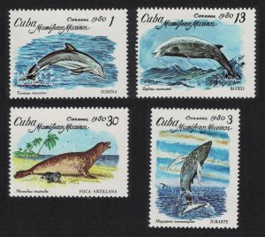 Caribic Marine Mammals 4v 1980 MNH SG#2640-2643