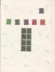 India Stamps on Page  Ref 33191