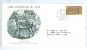 South Africa 467 1976 Animals, Addressed WWF FDC