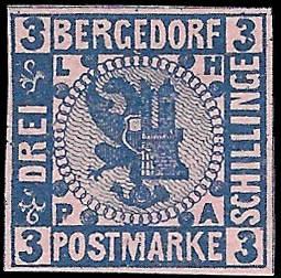 1861 Bergedorf Sc# 4 Mng XF No Faults