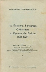 Czechoslovakia 1880-1970 Les Emissions Surcharges Vignette Sudetes Catalog(Ad134