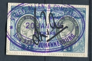 SOUTH AFRICA; 1930s early GV Revenues fine used Cancelled PIECE