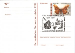 Austria, Worldwide Government Postal Card, Butterflies