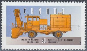 #1605t MNH Canada 1996 Sicard Snow Remover Snowblower (1927)