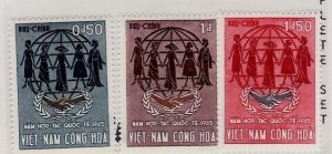 South Viet Nam Sc 258-60 NH set of 1965 - Cooperation year