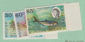 British Indian Ocean Territory Scott #21,25,27 Stamp - Mint NH Set