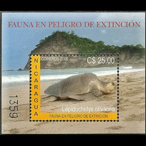 NICARAGUA 2005 - Scott# 2464 S/S Turtle NH