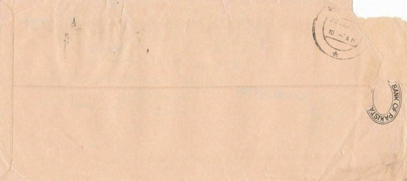 bangladesh overprints on pakistan early stamps cover ref 12831