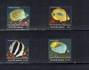 Norfolk Island: 1995, Butterfly Fish, Fine Used Set.