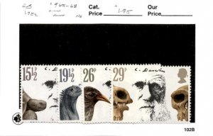 Great Britain, Postage Stamp, #965-968 Mint NH, 1982 Charles Darwin (AD)