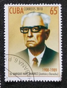 CUBA Sc# 5146  DR.  ENRIQUEZ HART RAMIREZ  Judge  2010  used / cancelled