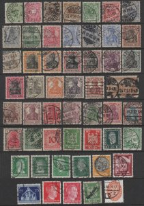 GERMANY - INTERESTING GROUP OF USED STAMPS - H-3
