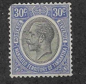 Tanganyika #35 30c King George V (MNG) CV $29.00