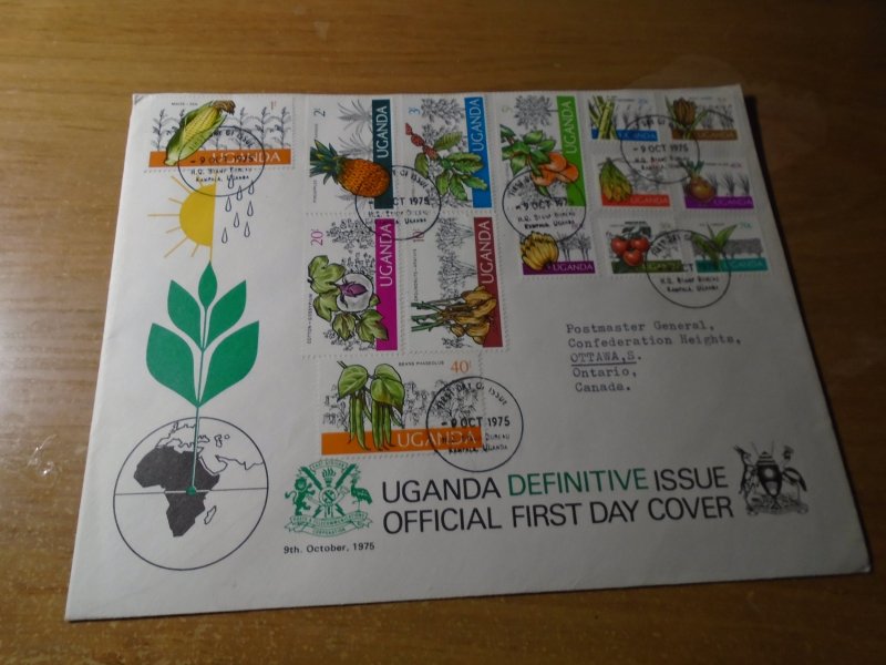 Uganda  Cover addressed to Postmaster General #  133-46  FDC