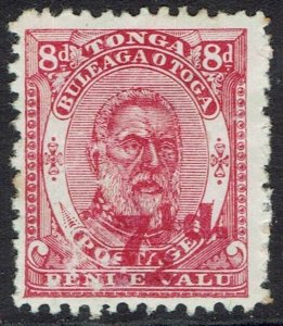 TONGA 1893 KING 7½D ON 8D
