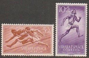 SPANISH SAHARA B29-B30, RUNNERS, SHORT SET, UNUSED, H OG. VF. (868)