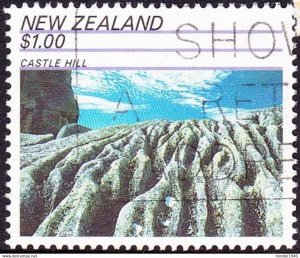 NEW ZEALAND 1991 $1 Multicoloured, Rock Formations - Castle Hill SG1616 FU