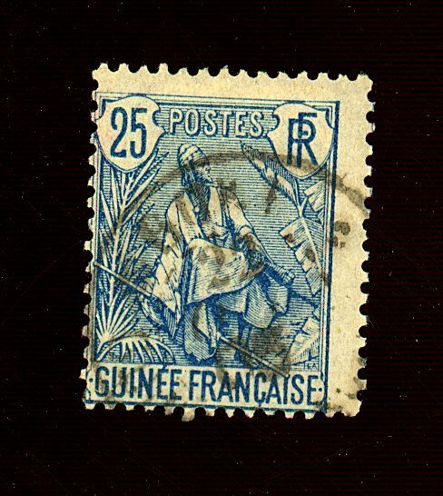 FR GUIANA 25 USED AV-FIN Cat $11