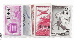 Monaco #CB1-CB5 MH - Stamp CAT VALUE $3.00