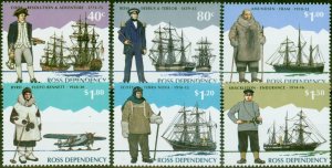 Ross Dependency 1995 Antarctic Explorers Set of 6 SG32-37 V.F MNH 