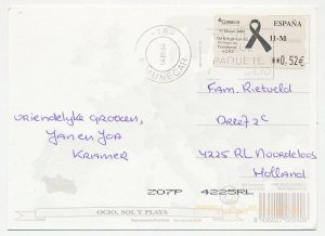 Postcard / ATM stamp Spain 2004 European Day of Victims of Terrorism