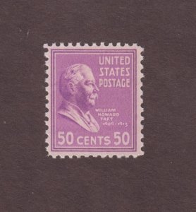 US, 831, TAFT, MNH, 1938 PRESIDENTIAL SERIES MINT NH,OG