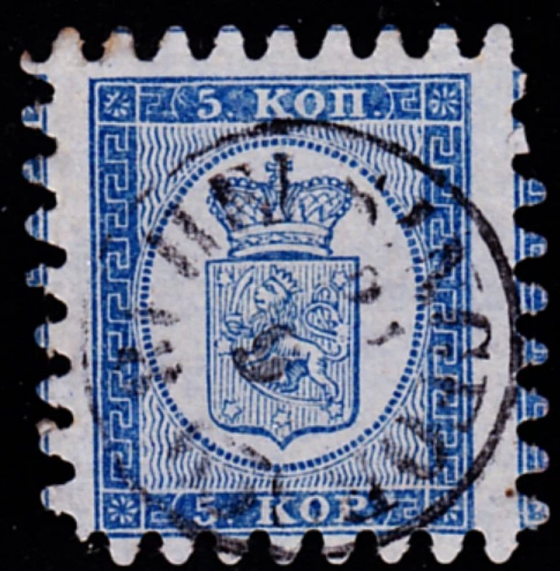 FINLAND #4a used nice round town cancel CV $190.00