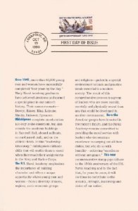 3001 32c US NAVAL ACADEMY - Ceremony Program & FDC 