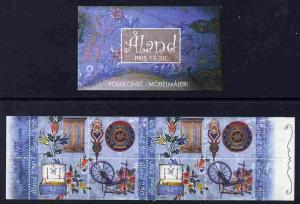 Booklet - Aland Islands 1999 Folk Art - Decorated Furnitu...