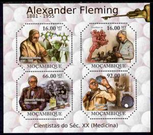 Mozambique 2011 Alexander Fleming perf sheetlet containin...