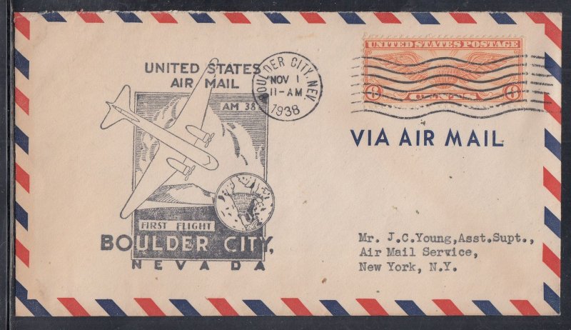 United States FFC - Boulder City NV, Nov 1938 First Flight