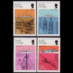 SOUTH GEORGIA 1976 - Scott# 44-7 Ship Set of 4 NH