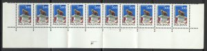 Moldova Scott 37 MNHOG Strip of 10 - 1992 She-Wolf Suckling Romulus and Remus