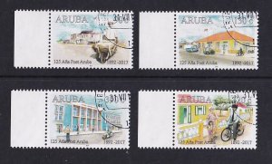 Aruba   #558-561  cancelled  2017   postal services