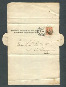 CANADA #41 SMALL QUEEN CREDITOR REFERENCE CHECK COVER