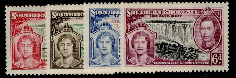 SOUTHERN RHODESIA GVI SG36-39, CORONATION set, NH MINT.