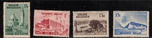 BELGIUM Scott # 318-21 MH & MNG Intl Water Exhibiion Toning, Thin