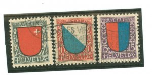 Switzerland #B15-B17 Used Single (Complete Set)