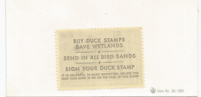 US FEDERAL DUCK STAMP, SCOTT# RW50, MNH, OG