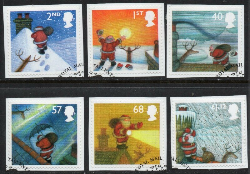 2004 Sg 2495/2500 Christmas Fine Used Set of 6 On Pieces