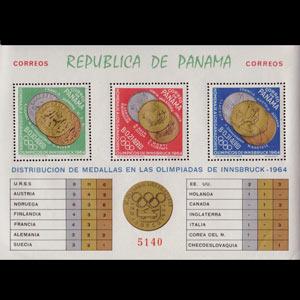 PANAMA 1964 - Scott# 456Jk S/S W.Olympics NH