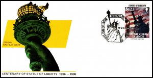 British Virgin Islands 563 Statue of Liberty U/A FDC