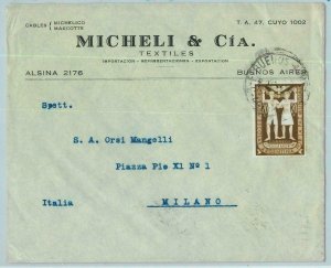 96749 - ARGENTINA - POSTAL HISTORY - Single Stamp on COVER to ITALY  1948