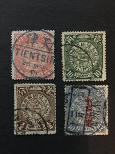 China stamp set, used, imperial,  dragon,  Genuine, RARE, List 2019