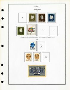 Latvia Clean Mint & Used 1918 to 2000 Rare Stamp Collection