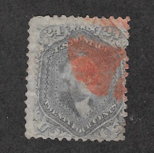 78b Used, 24c. Washington, Red Cancel, scv: $450+, FREE SHIPPING,