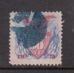 USA #121 Used Fine - Very Fine With Premium Blue Cancel