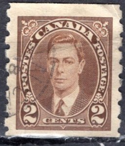 Canada; 1937: Sc. # 239:  Used Single Coil Stamp