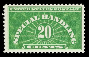 Scott QE3 1928 20c Special Handling Booklet Paper Mint VF NH Cat $8.75