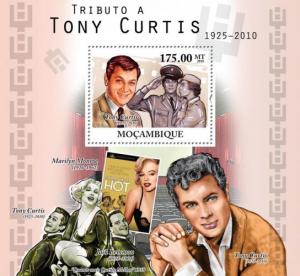 MOZAMBIQUE 2010 SHEET MNH TONY CURTIS CINEMA ACTORS